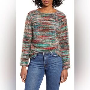 Vince Camuto Space Dye Eyelash Sweater